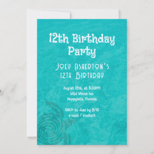 Sea Turtle Ocean Themed Surprise Party Invitation