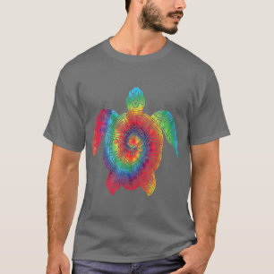 Sea Turtle Ocean Tie Dye Rainbow Hippie Costume T-Shirt