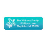 Sea Turtle Ocean Watercolor Address Labels