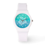 Sea Turtle Ocean Watercolor Wrist Watch