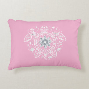 Sea Turtle of Light Accent Pillow