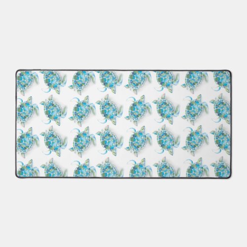 Sea Turtle Office Decor Desk Mat