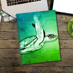 Sea Turtle Original Art  Notebook