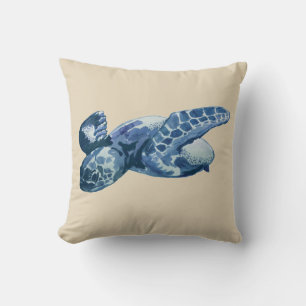 Sea Turtle Painting Pillow