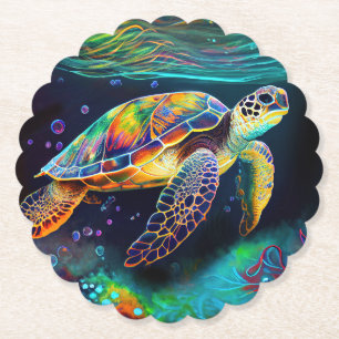 Sea Turtle Paper Coaster
