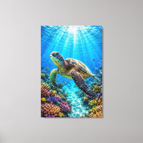 Sea Turtle Paradise Canvas Print