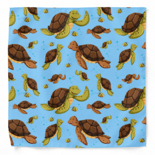 Sea Turtle Pattern Bandana