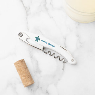Sea Turtle - Personalize Waiter's Corkscrew