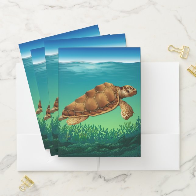 Sea Turtle Pocket Folder (In Situ)