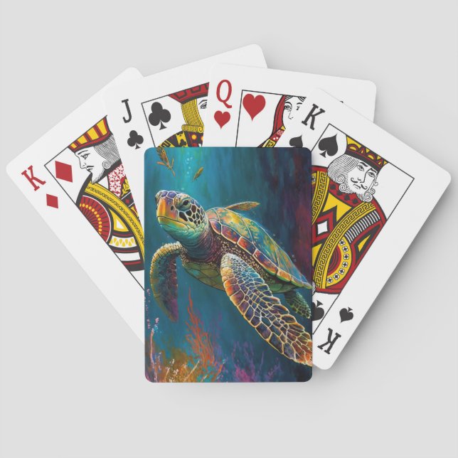 Sea Turtle Poker Cards (Back)