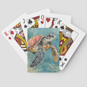 Sea Turtle Poker Cards