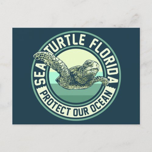 Sea Turtle Protection Postcard