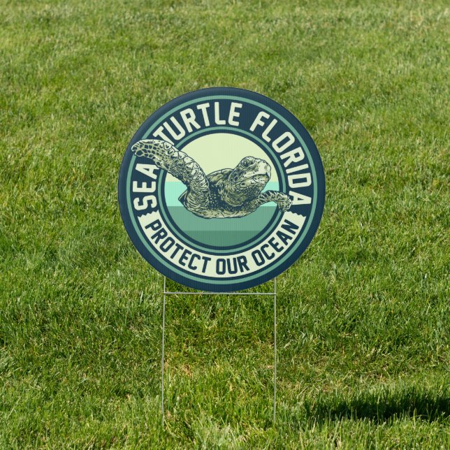 Sea Turtle Protection Sign (Insitu)