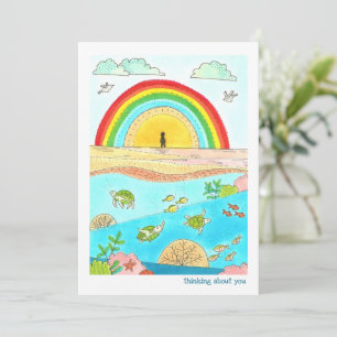 Sea Turtle Rainbow Beach Thinking of You