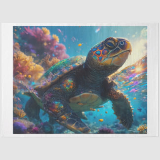 Sea Turtle Rainbow Sea Tissue Paper