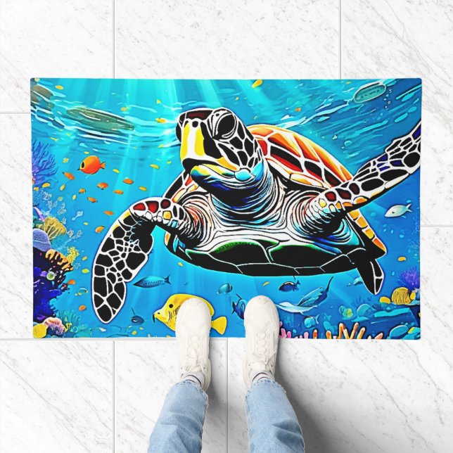 Sea Turtle Reef Life  Doormat (Indoor)