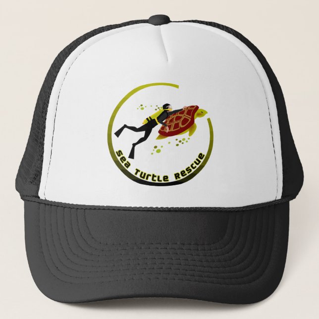 Sea Turtle Rescue Trucker Hat (Front)