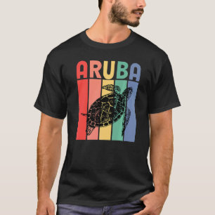 Sea Turtle Retro Aruba Caribe Family Vacation Matc T-Shirt