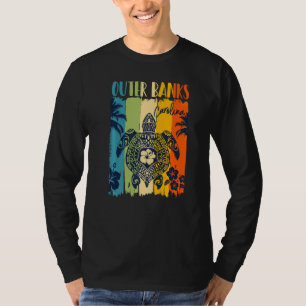 Sea Turtle Retro Outer Banks Carolina Theme Family T-Shirt
