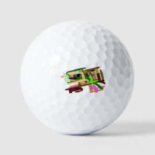 Sea turtle rock golf balls