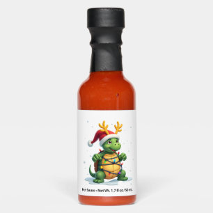 Sea Turtle Santa Christmas Lights Cute Xmas Men Wo Hot Sauces