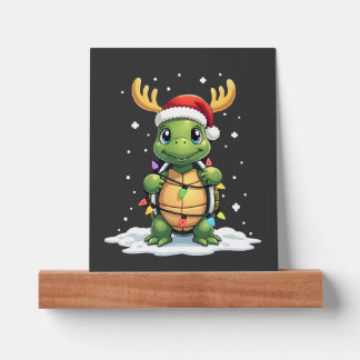Sea Turtle Santa Christmas Lights Cute Xmas Men Wo Picture Ledge