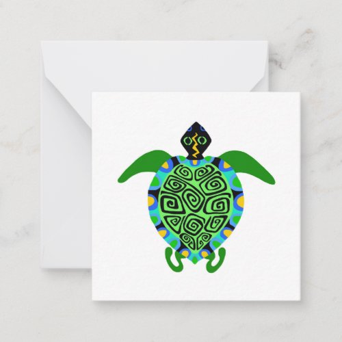 Sea TURTLE _Save our Oceans_ Animal activist _ Note Card