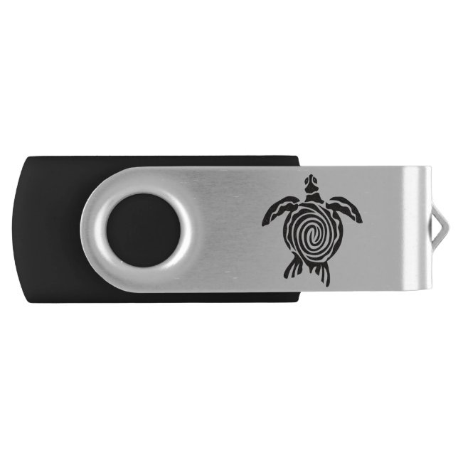 Sea Turtle Save The Turtle Flash Drive (Front)