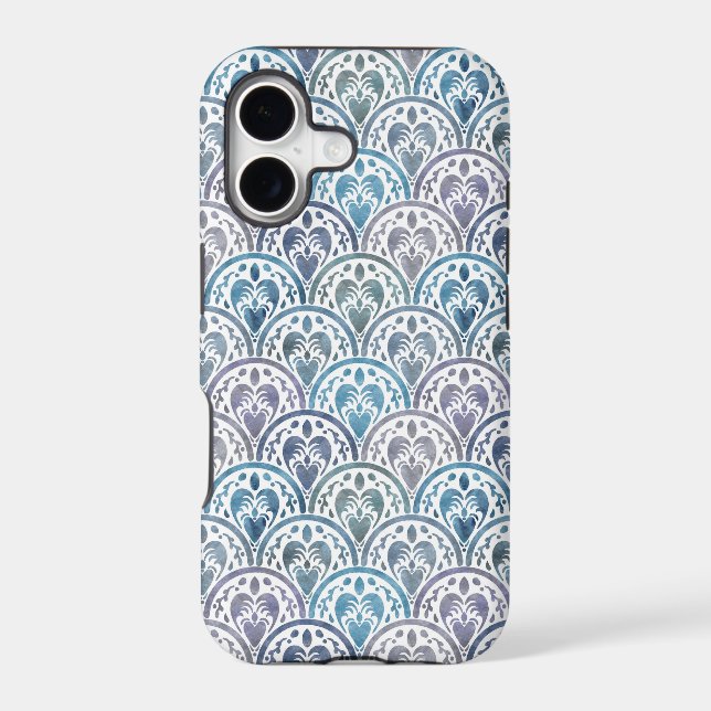 Sea Turtle Scallop Pattern Iphone Case (Back)