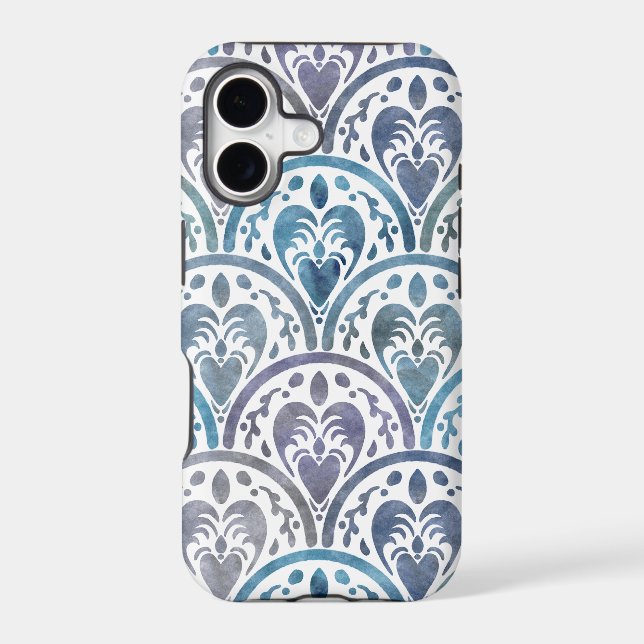 Sea Turtle Scallop Pattern Iphone Case (Back)