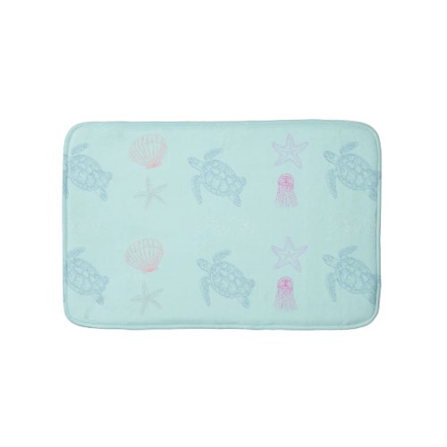 Sea Turtle _ Sea Creatures _ Bath Mat