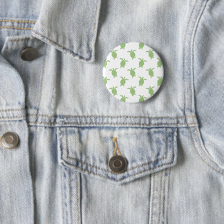 Sea Turtle Seamless Pattern Button