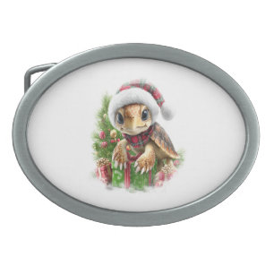 Sea Turtle Shirt Christmas Santa Hat Belt Buckle