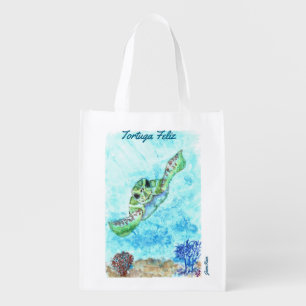 Sea Turtle Shopping Tote