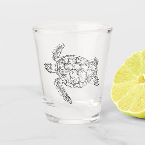 Sea Turtle Shot Glass