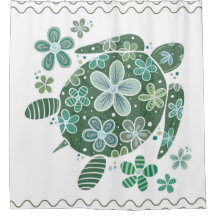 Sea Turtle Shower Curtain