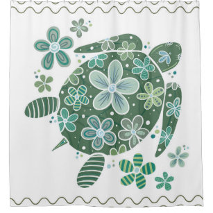 Turtle Shower Curtains