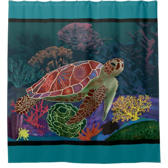 Sea Turtle Shower Curtain