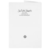Sea Turtle Silhouette Cards (Back)