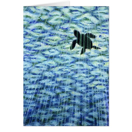 Sea Turtle Silhouette Cards (Front)