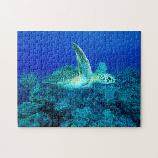 Sea Turtle Small Jigsaw Puzzle (Horizontal)