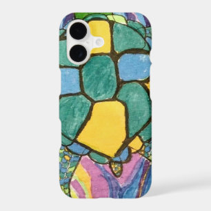 Sea Turtle Stained Glass Style — Colorful Ocean Ar iPhone 17 Case