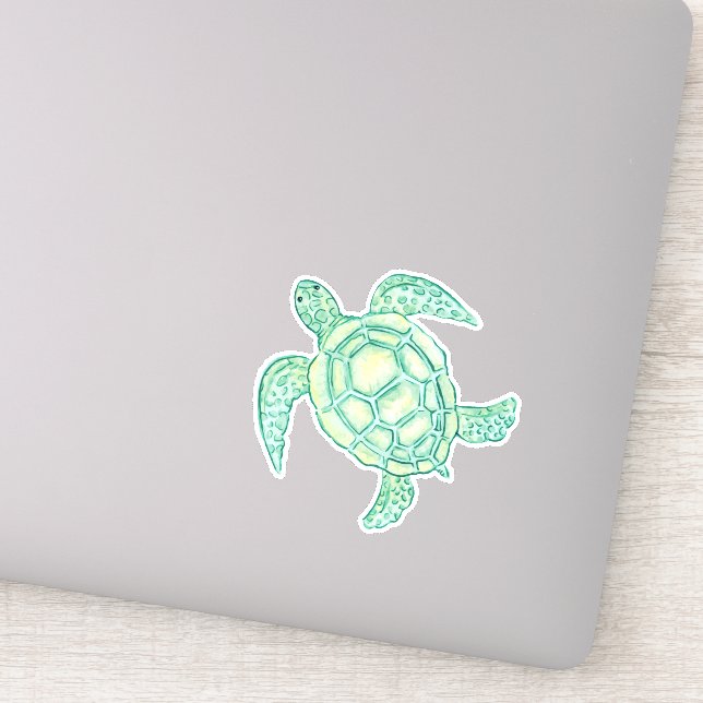 Sea turtle sticker (Detail)