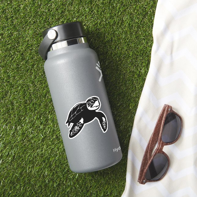 sea turtle sticker (HydroFlask Insitu)