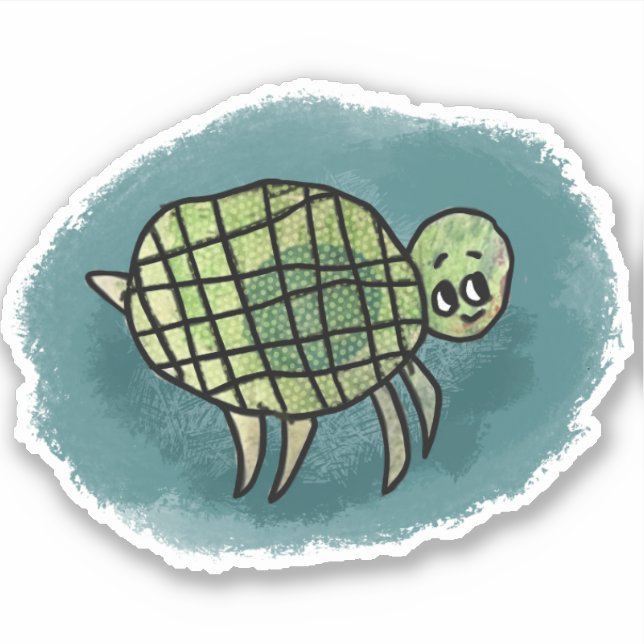 Sea Turtle Sticker (Front)