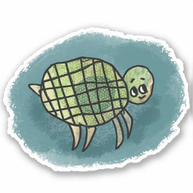 Sea Turtle Sticker (Front)