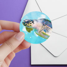 Sea Turtle Sticker Seal