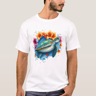 Sea Turtle Summer Sublimation Tropical Ocean Desig T-Shirt