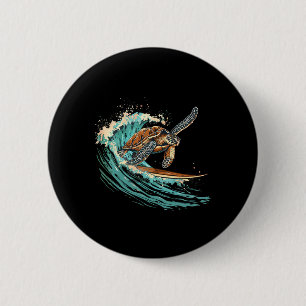 Sea Turtle Surfing Ocean Sea Turtle Ocean Sea Anim Button