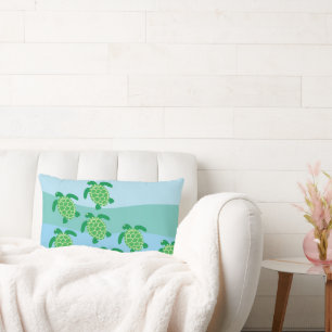 Sea Turtle Swim Throw Pillow